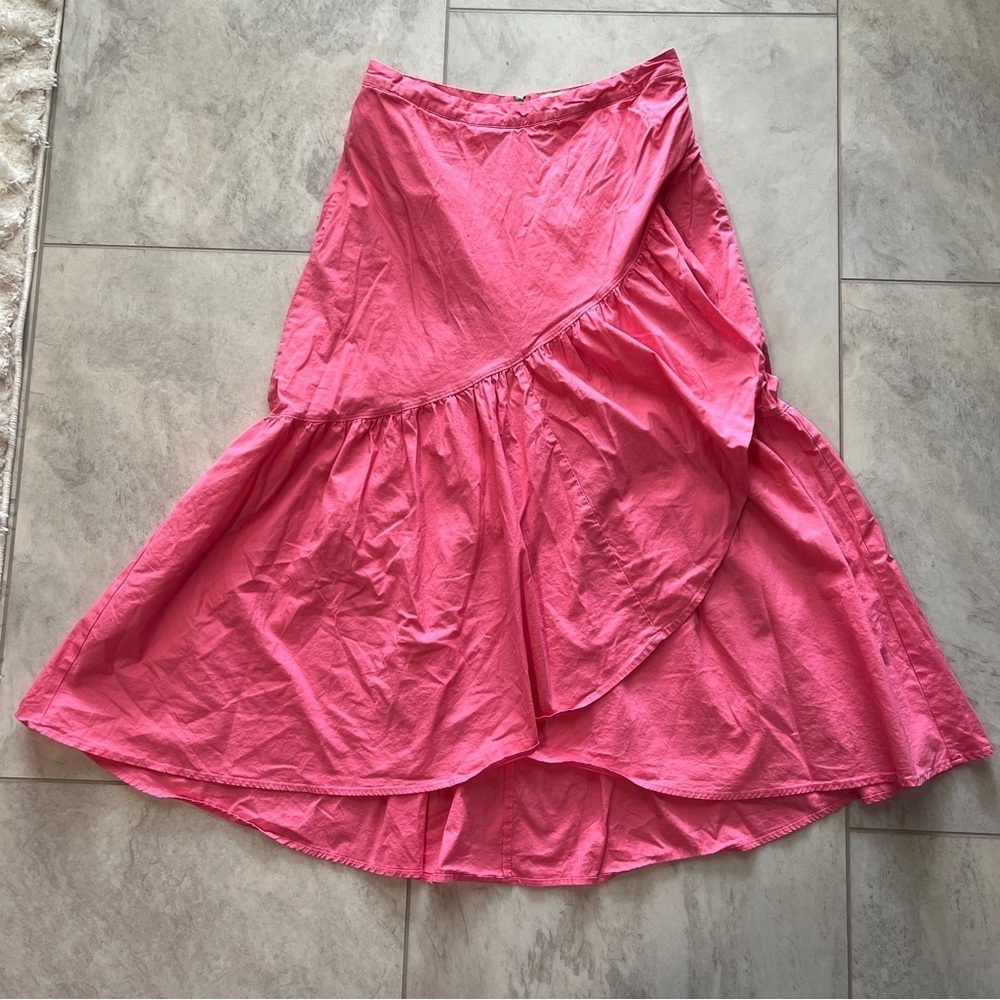 Ashley Park Pink Midi Skirt - Picture 2 of 8